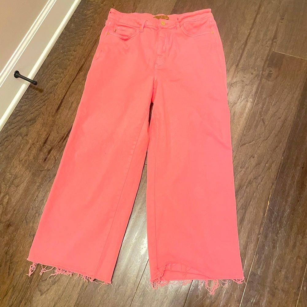 Judy blues Los Angeles garment, dyed denim pants. Pink size 11/30